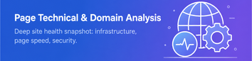 Page Technical & Domain Analysis tool preview