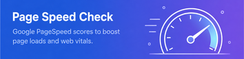 Page Speed Check tool preview