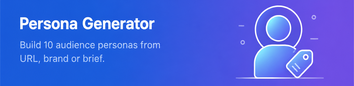 Persona Generator tool preview